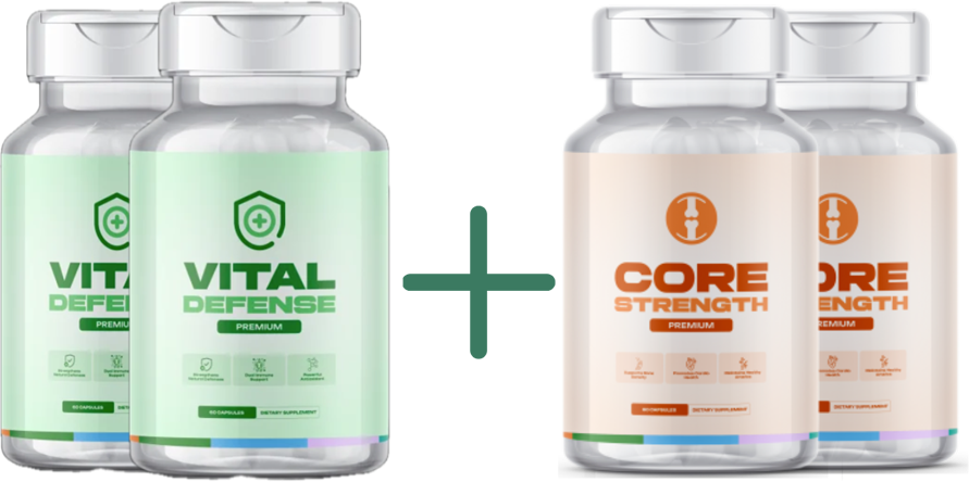 Core Strength + Vital Defense 4 Bottles